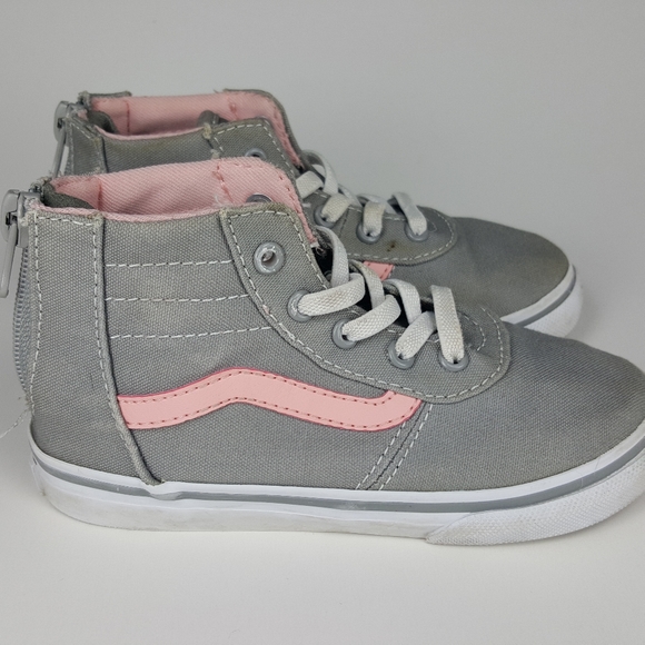 pink gray vans